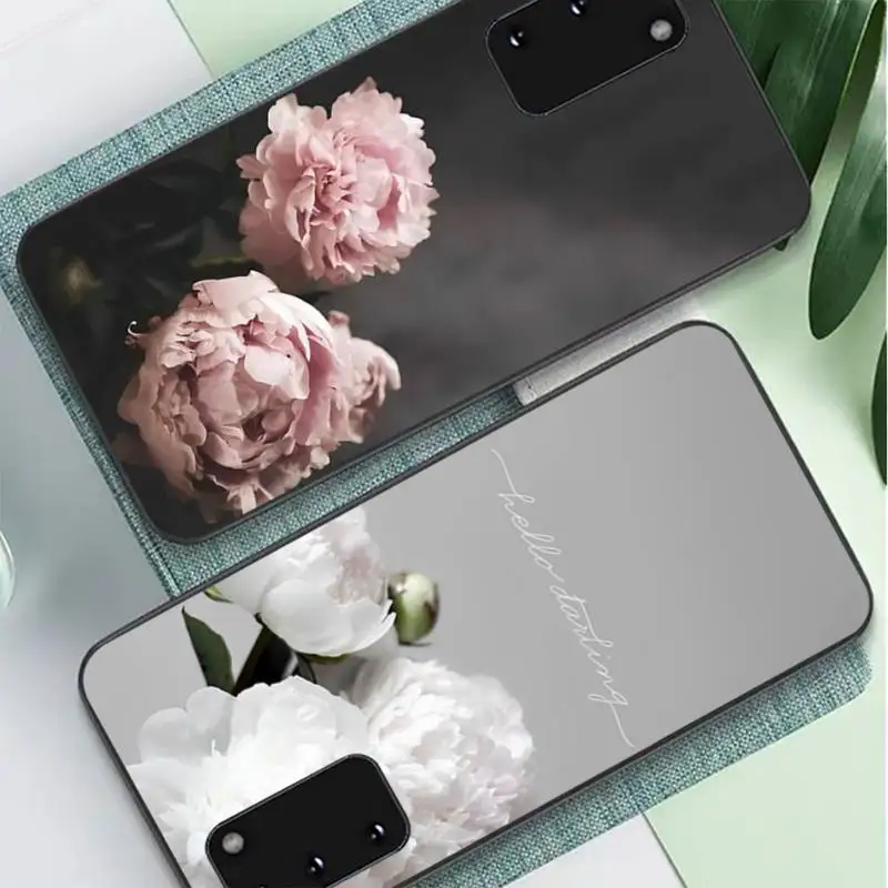 

Peonies beautiful flower Phone Case for Samsung S10 21 20 9 8 plus lite S20 UlTRA 7edge