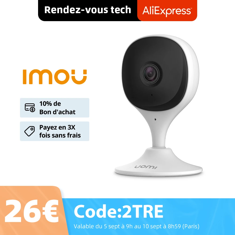 Камера видеонаблюдения Dahua imou Cue 2c с функцией ночного видения Wi-Fi 1080P |