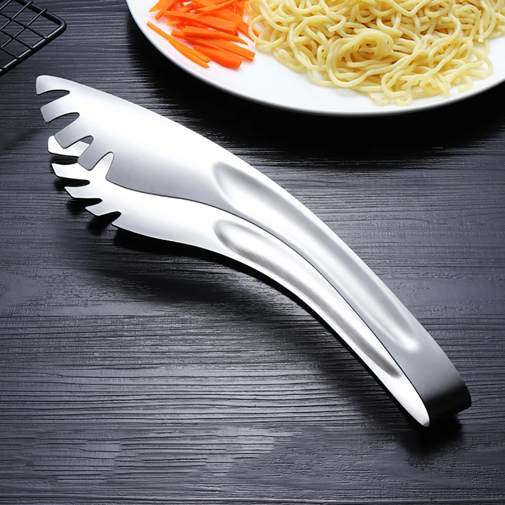 

3pcs Kitchen Serving Tongs Stainless Steel Catering Clip Multifunctional Vegetable Bread Clamp Buffet Utensils for Home