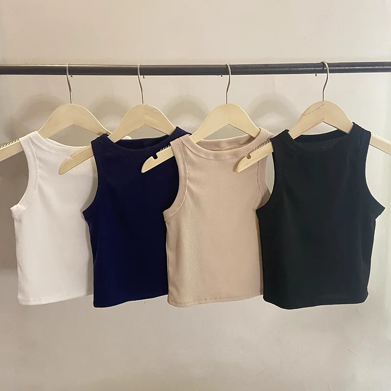 

Summer Women Tank Tops Sexy Crop Vest Harajuku Korean Fashion Off Shoulder Knitted Tops Streetwear Casual T Shirt Basic Clothes