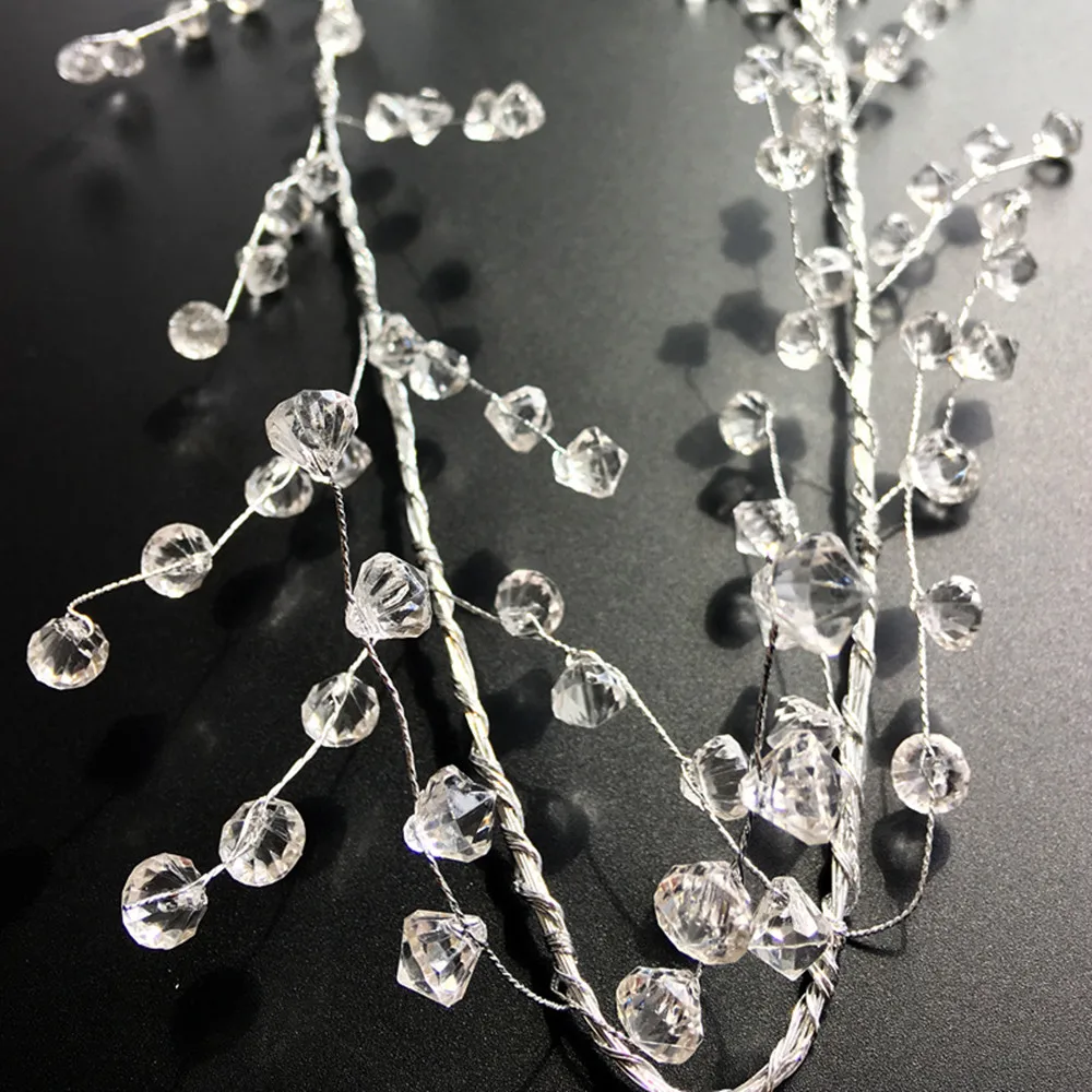 

Acrylic Crystal Beads Curtain Garland Wedding Decorations Branch String Crystal Bead Party Decor SD-16