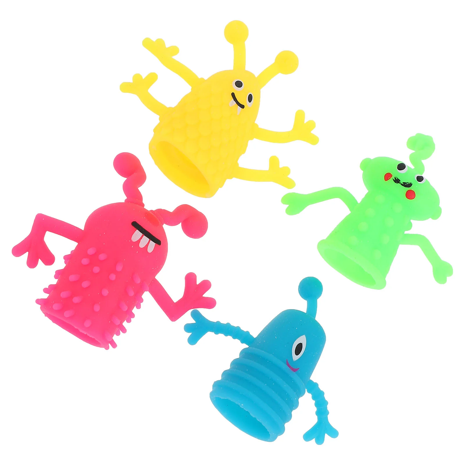

Finger Puppetstoysminitoddlercartoon Rubber Animal Hand Tprpuppet Plaything