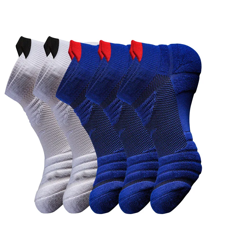 5Pairs/Lot Coolmax Cotton Socks Man Women Sport Running Sock Cycling Riding Bicycle Bike Football Breathable Basketball Sox