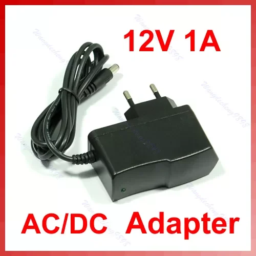 

EU Plug 1000mA 12V 1A AC DC Plugtop Power Adapter Supply