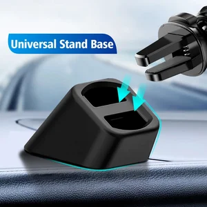 portable phone holder clip base car air vent stand dashboard mount base anti skid double clamp fix bracket free global shipping