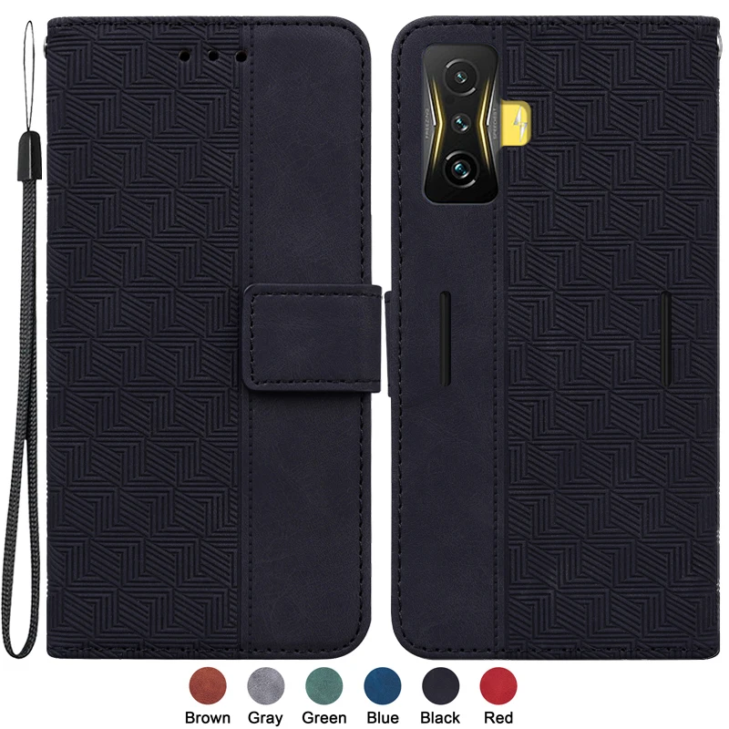 

For Xiaomi Poco F4 GT 6.67" Case on Capa Xiaomi Poco F4 GT POCOF4 GT Case Fashion Magnetic Geometric Textile Wallet Book Cover