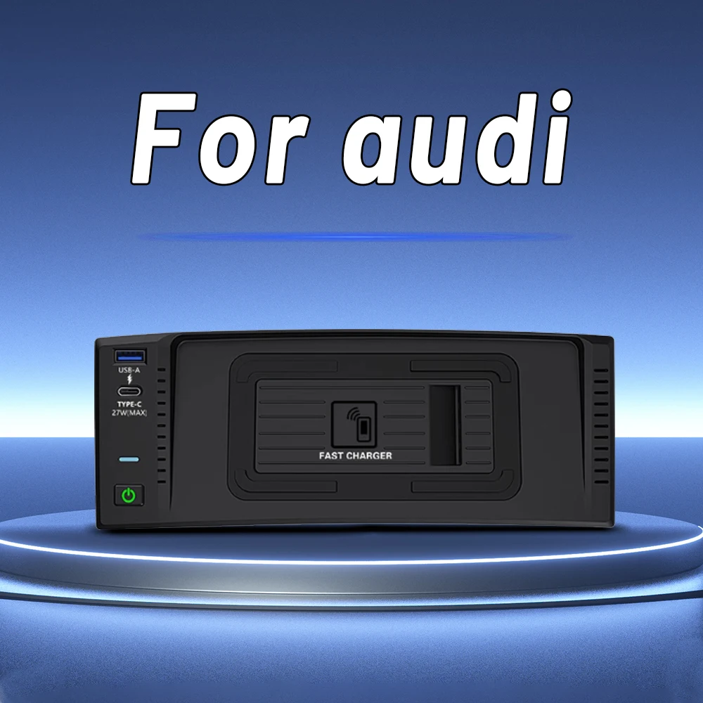

Держатель для телефона, беспроводное зарядное устройство для Audi A6 C7 A7 S6 RS6 S7 RS7 2011-2018, зарядная панель, USB-тип C, мобильная зарядка, внутренняя отделка