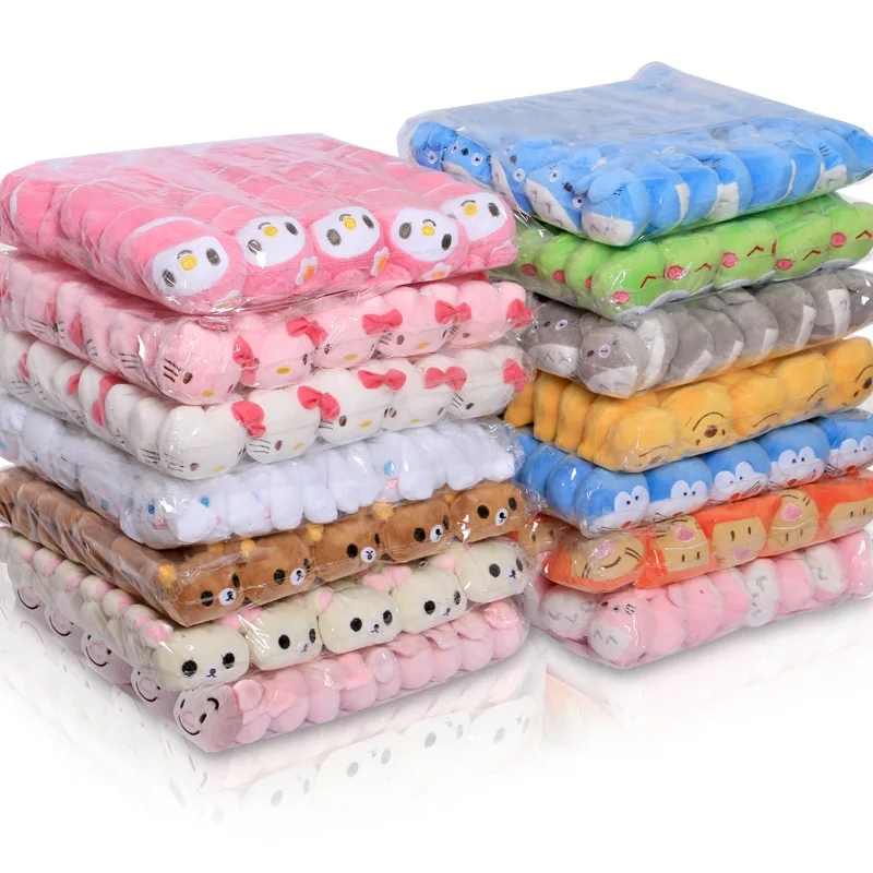 

20pcs 5-6cm Kawaii Stuffed Plush Doll Keychain Pendent Cute Cartoon Anime Series Plush Toy Animal Stuffed Doll Pendant Girl Gift