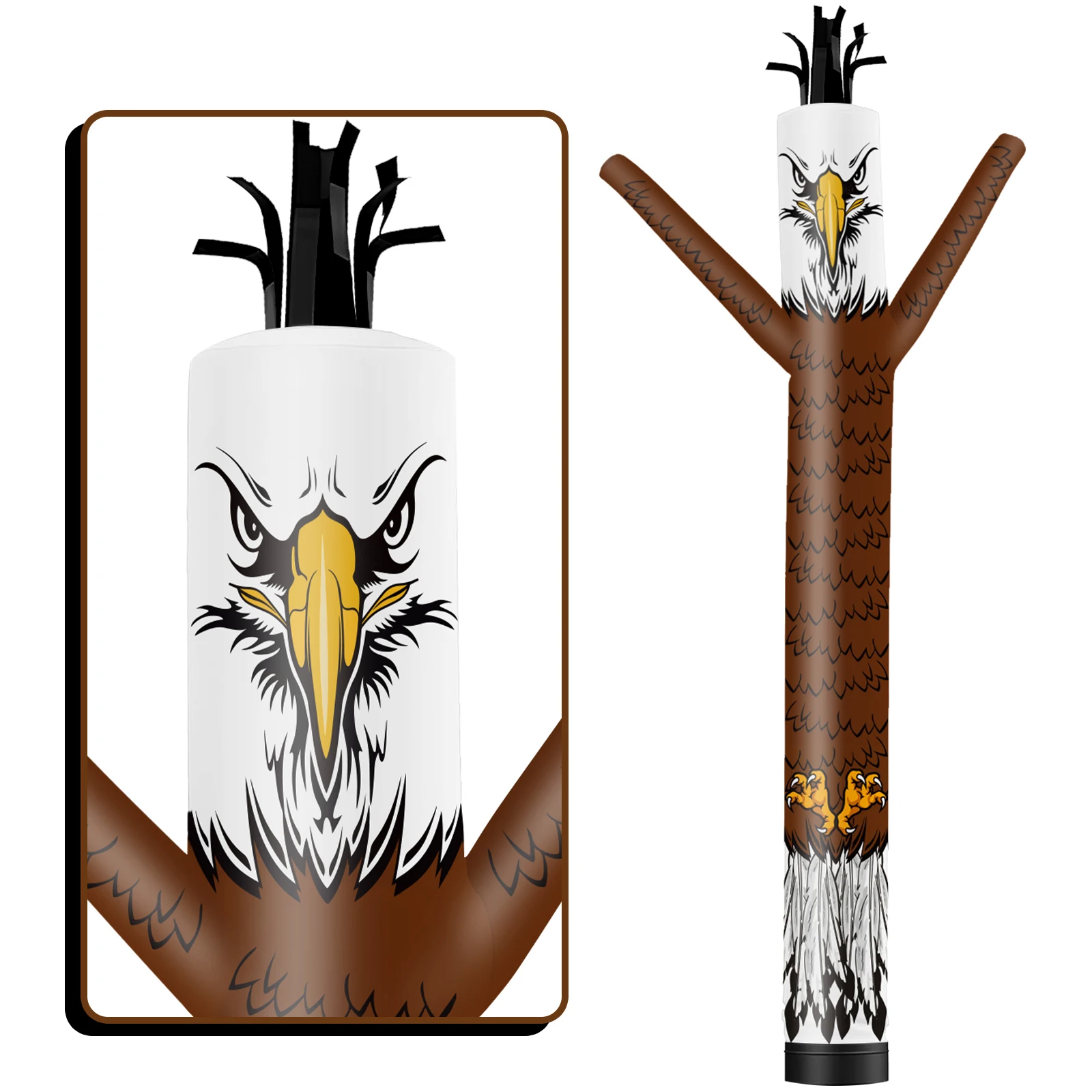 6/10/15/20 футов высокий надувной танцевальный парень с орлом для наружного