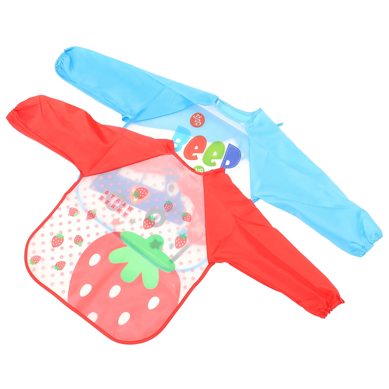 

Apron Kids Painting Apronstoddler Smocksleeve Artistchildren Cooking Bib Boy Bakingboys Girls Sleeved Pocket Baby Smocksset
