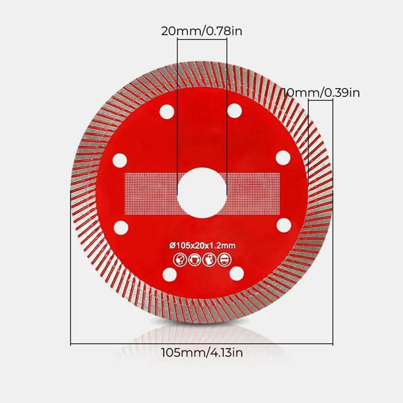 Диски для резки плитки Master Ультратонкие гофрированные отрезные диски 4-дюймовый