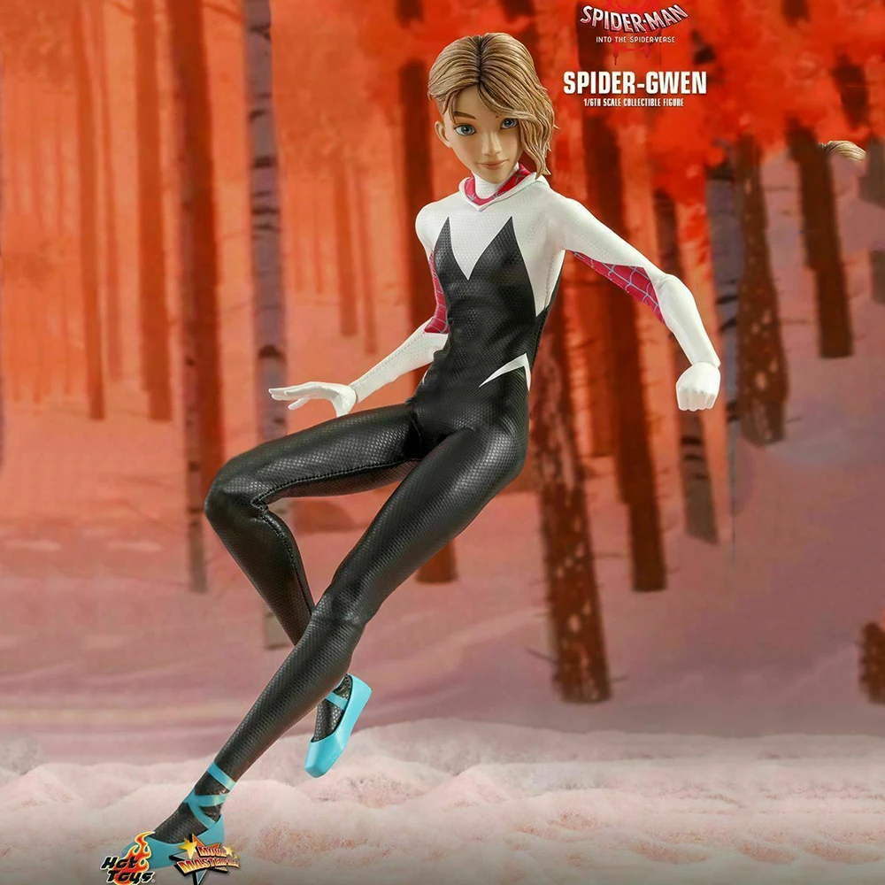 

Hot Toys MMS576 1:6 Into the Spider-Verse Spider-Gwen Collectable Action Figure Marvel Toys