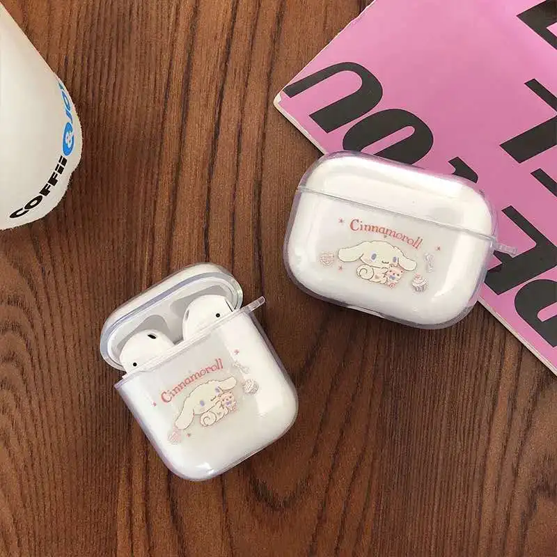 

Чехол для наушников AirPods 1 2 Pro с симпатичной мультяшной собакой, Прозрачный чехол для Airpods 3, чехол для Bluetooth наушников с зарядным устройством ...