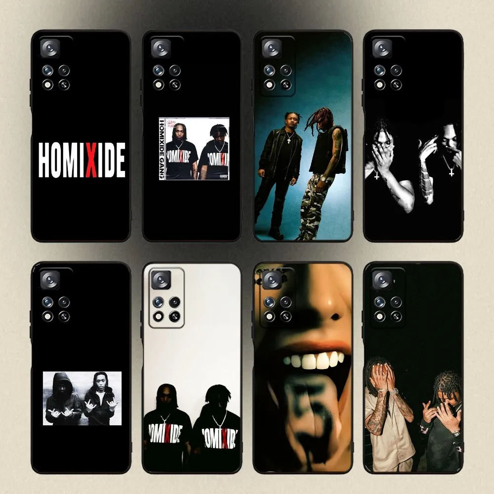 Фото Чехол Rapper H-Homixide для телефона Samsung Galaxy A20,A21s,A22,A31,A32,A52,A53,A72,73,A80,A91, мягкий черный Чехол №1