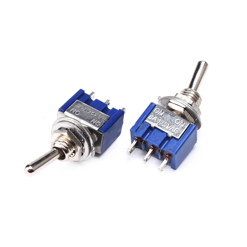 

10 шт. переключатель, мини-переключатель ВКЛ./ВЫКЛ., 3-х контактный, 6 мм, 6 А, 125 В переменного тока