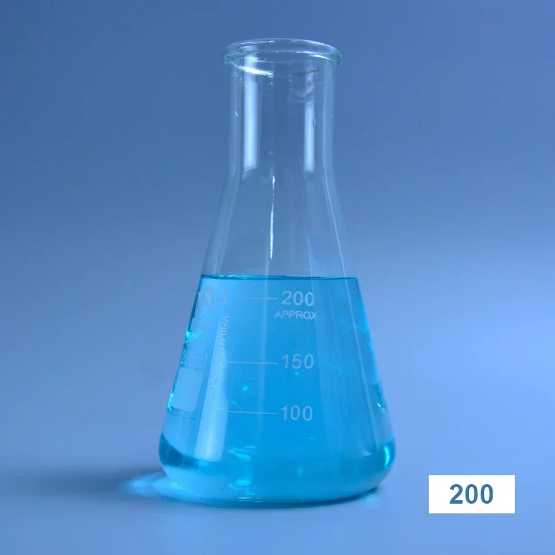 1 шт. коническая стеклянная колба из боросиликатного стекла Эрленмейера