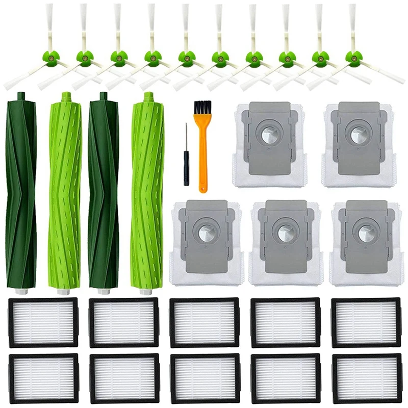 

Vacuum Cleaner Main Brush Side Brush HEPA Filter Accessories For Irobot Roomba I7 I7+ I3 E5 E6 E7