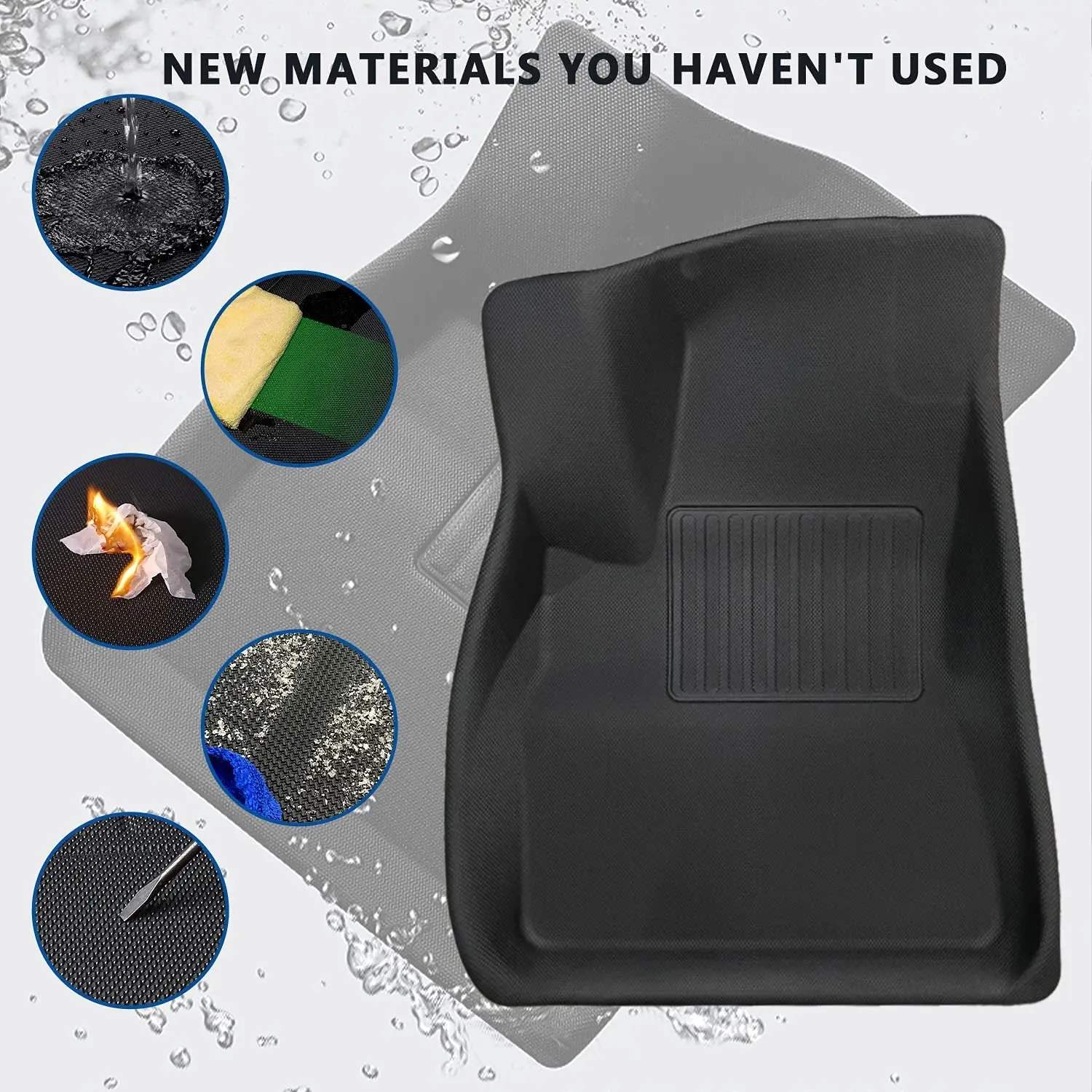 For Tesla Model 3 Floor Mat 2022 Waterproof Non-slip Modified Model3 Accessories 3Pcs/Set Fully Surrounded Special Foot Pad | Автомобили и