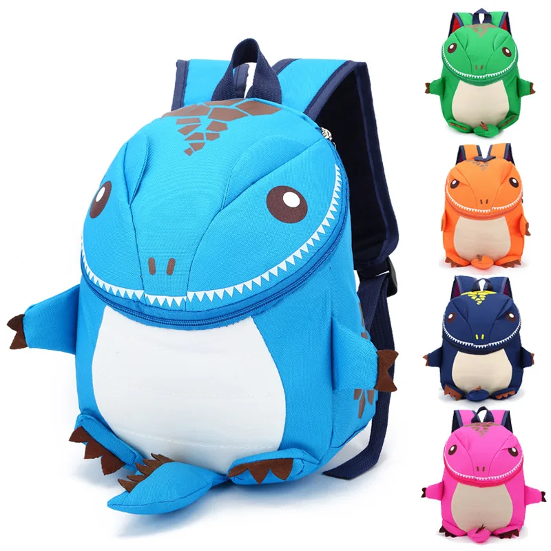 

2022 New Korean Version Wholesale Dinosaur Children's School Bag Nylon Backpack Backpack Anime Cartoon Kindergarten Schoolbag
