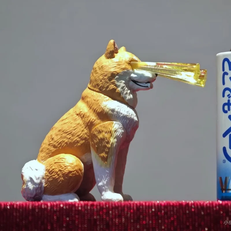 Фото Горячая новинка! Фигурки Gashapon Laser Eyes: Собака Шиба-ину, Оранжевый Кот Табби, Черный Кот – Смоляные Фигурки с Лазерным Лучом для Декора Дома и Офиса №3