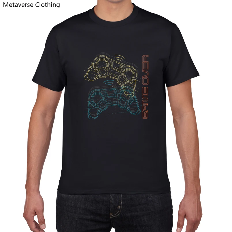 

Playing Game Design Funny T-Shirts Men's Oversized Cotton Tops Streetwear Tee Shirts Boy's Casual Short Sleeve Tees
