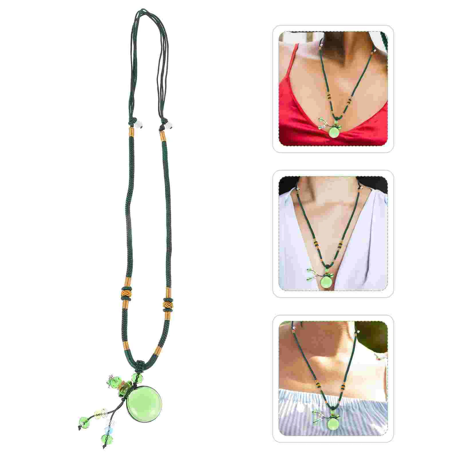 

Essential Oil Bottle Necklace Aromatherapy Diffuser Jewelry Decorative Terrarium Container