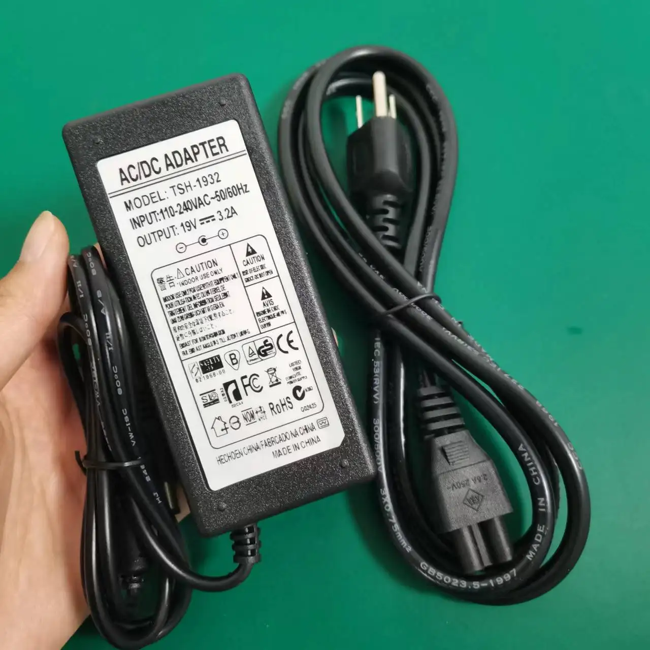 FSM-12S FSM-21S FSM-22S Optical Fiber Fusion Splicer Power Adapter 12S/21S/22S AC/DC Charger 19V 3.2A Made in China