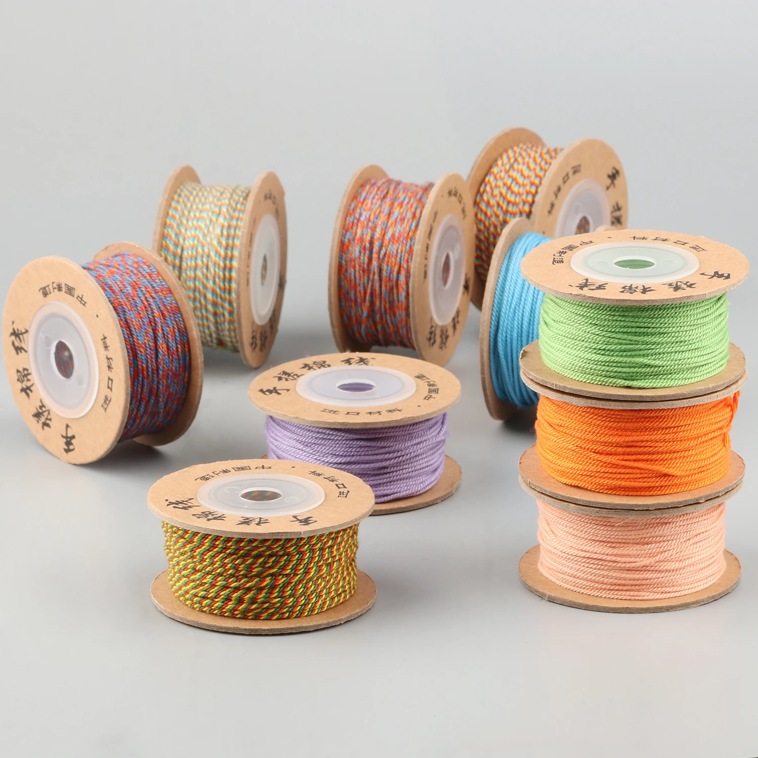 20 метров/рулон 1 мм многоцветный веревочный браслет тканый Веревка ювелирные