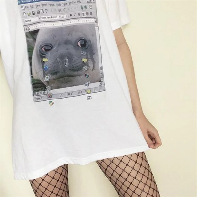 

Женская Винтажная Футболка с принтом, в стиле аниме, в стиле 90-х