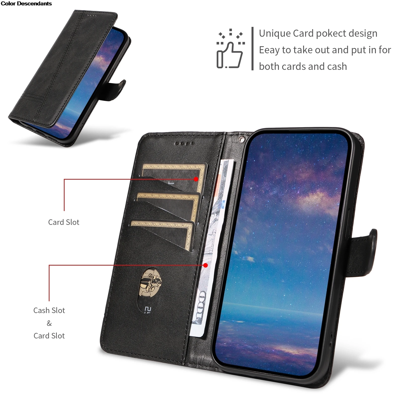 Чехол-книжка для Xiaomi Redmi Note 12S 12 Turbo Note12 4G 12Pro