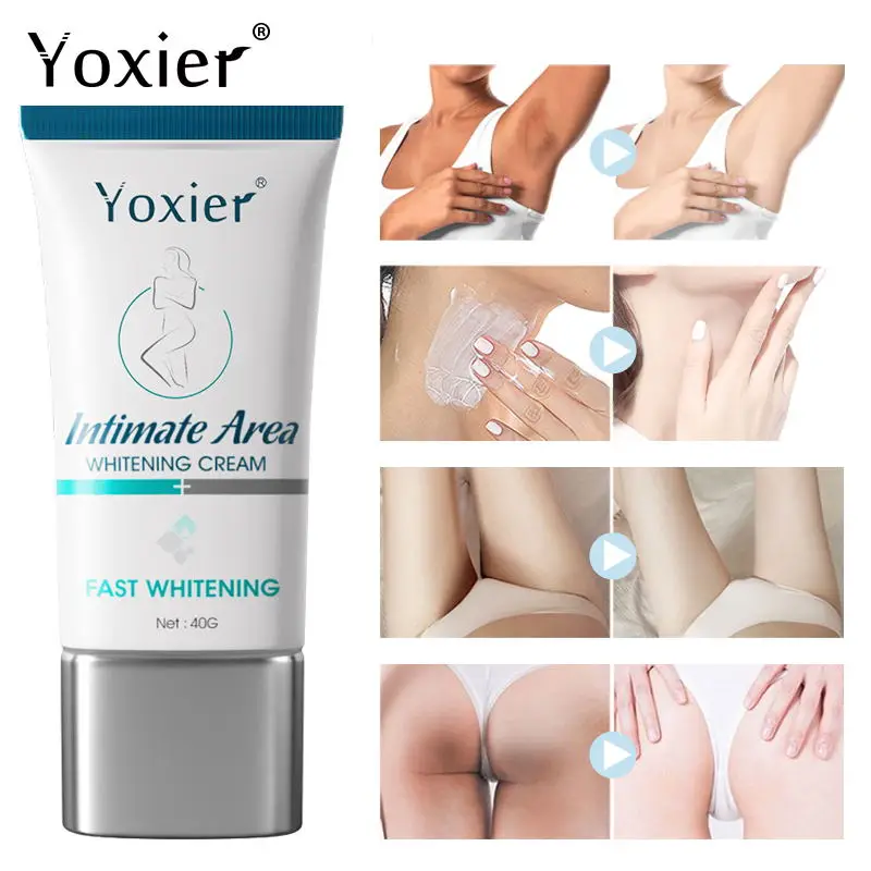 Yoxier Intimate Area Whitening Cream Women Private Part Whitening Vagina Neck Underarm Whitening Milk Lotion Whitening Skin Care