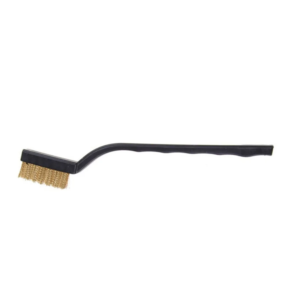 

Hand Tools Cleaning Brush Brass Wire Brushes 17cm Black Brass Wire Brushes Cleaning Welding Slag Rust-Remover Tool