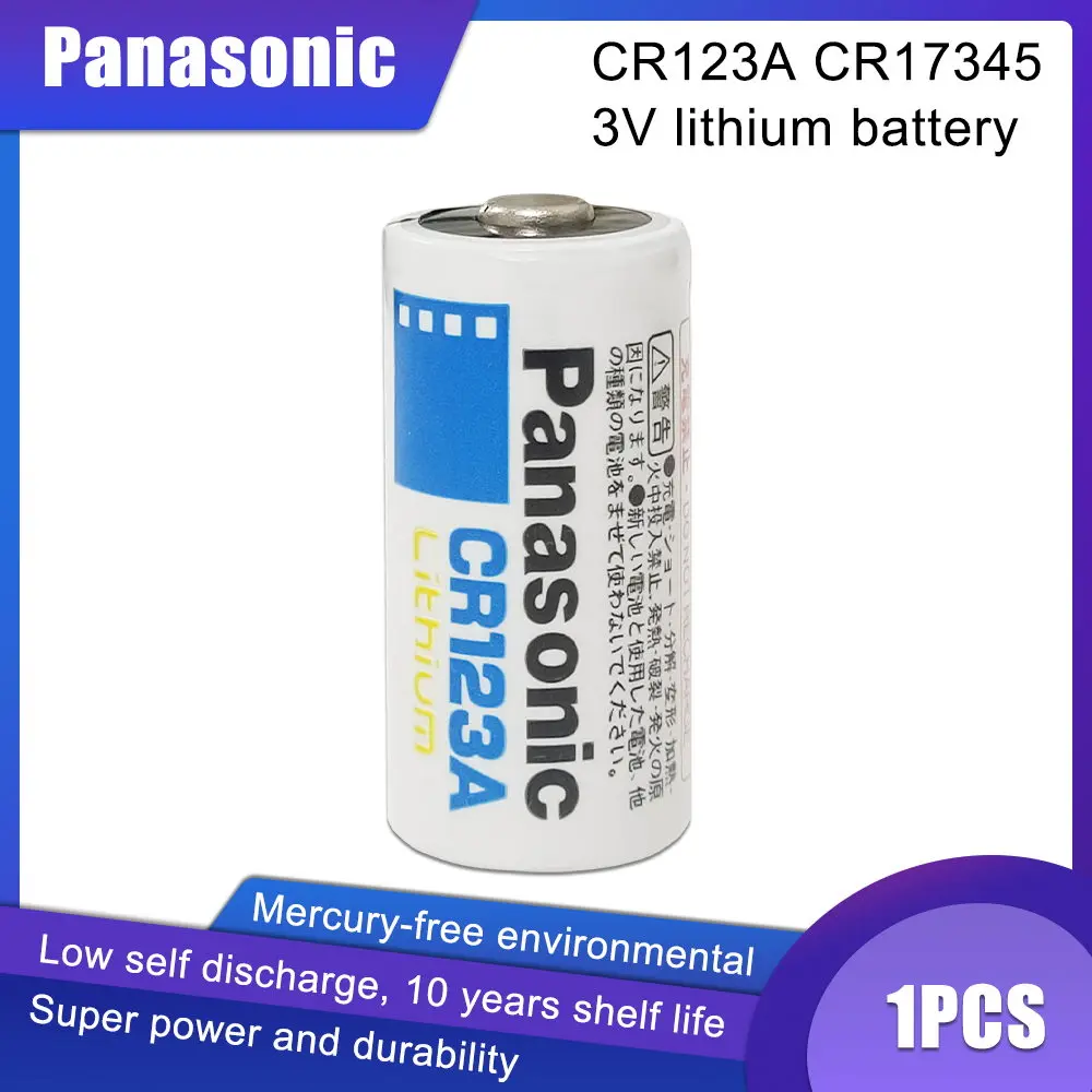 

Литиевая батарея Panasonic CR123A, CR123A, CR123, 123A, CR 123, A123, CR17345, 16340, 3 В, 1 шт.
