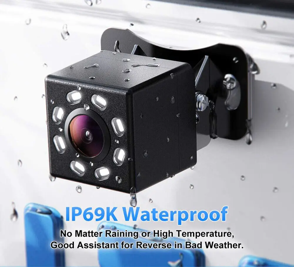 QueenDer 4 3/5-дюймовая складная автомобильная камера заднего вида HD ЖК-видеосистема