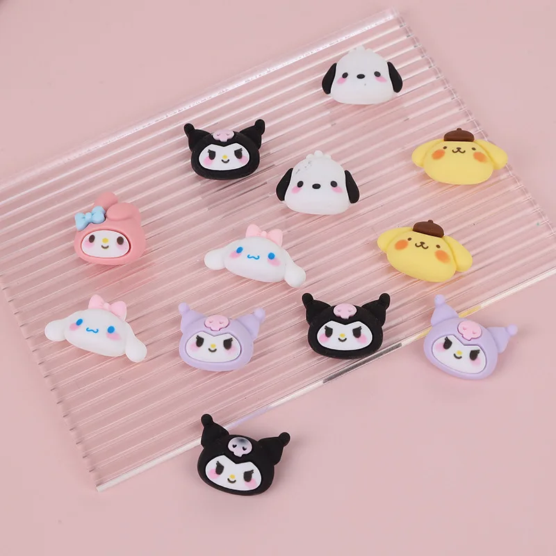 

10 шт. аниме Kuromi Cinnamoroll Melody патчи для ногтей ювелирные изделия Подвески кавайные искусственные камни для ногтей для маникюра Diy ремесло игрушки подарки