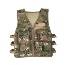 Children Adult Hunting Tactical Vest CS Game Chest Rig Plate Carrier Camouflage Military Training Combat Airsoft Vest