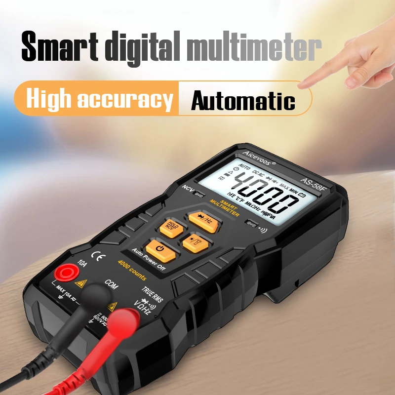Digital Multimeter Lntelligent Multimeter Color Display DC AC Voltage Capacitor Ohmic Diode Multichannel NCV Hz Live Detection