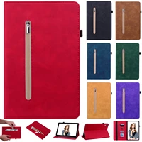 luxury leather protect wallet tablet for ipad pro 10 2 air 10 5 air4 case for ipad pro 11 2020 2021 zipper bag with hibernate