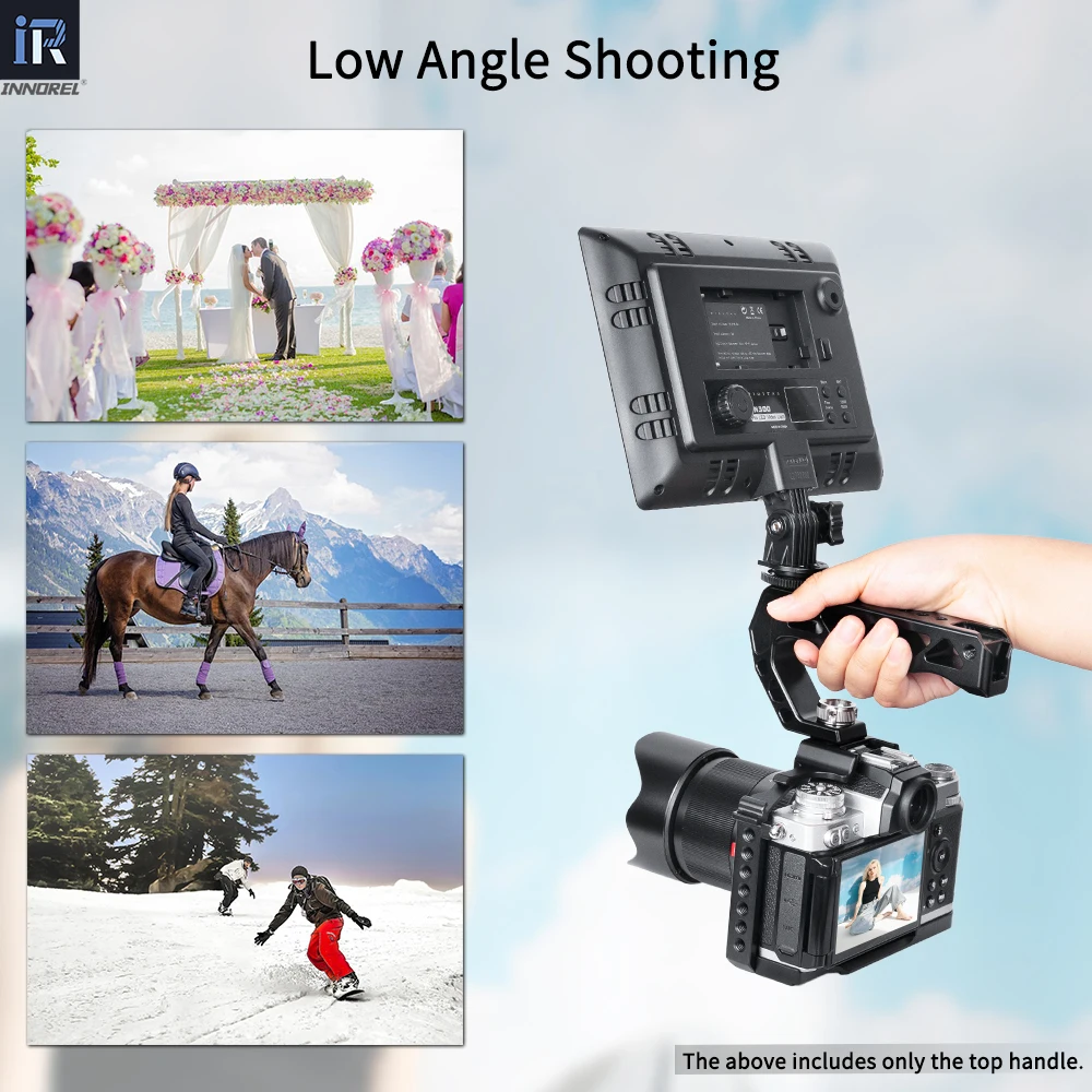 Рукоятка INNOREL AH130 с креплениями ARRI 38 дюйма, комфортная эргономичная рукоятка из алюминиевого сплава с ЧПУ для камеры-кейса, максимальная нагрузка 10 кг (art.: 3920d7be310cc) - 3920d7be310cc