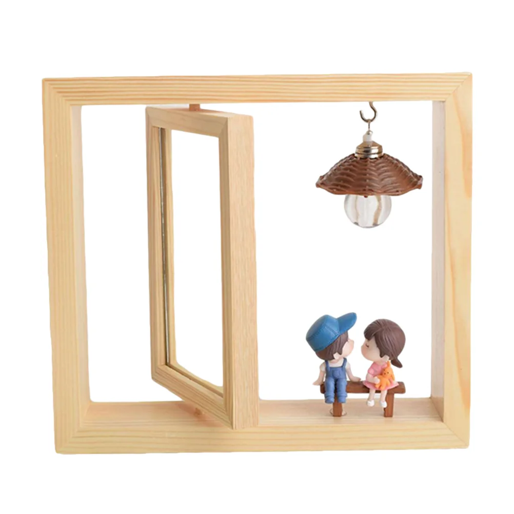 

Double-side Rotatable Photo Frame Cartoon Picture Frame Desktop Ornament