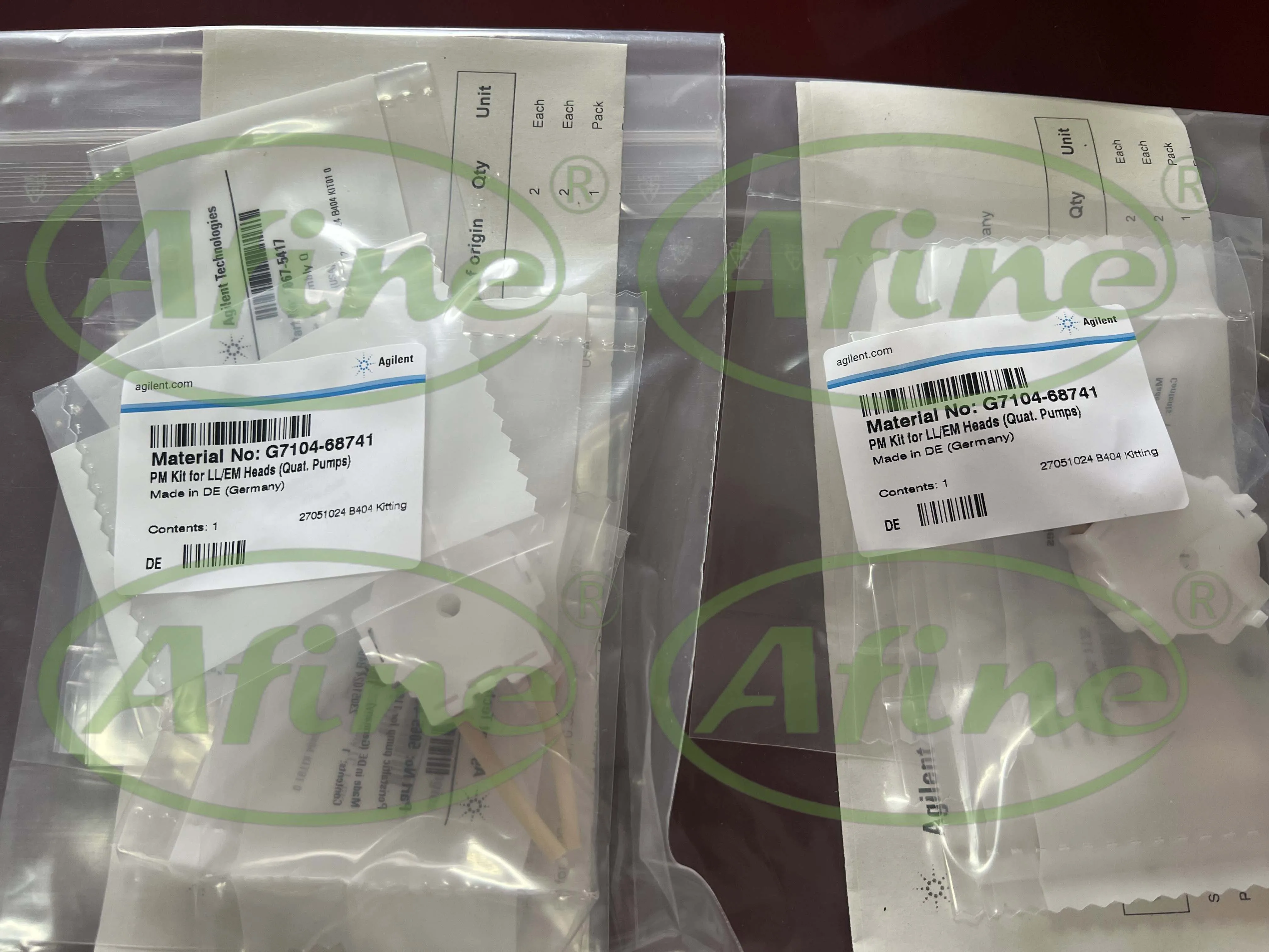 G7104-68741 Наборы для технического обслуживания насоса AFINE Agilent ВЭЖХ стандартный