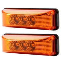 2x 3 led 3 9inch car truck side marker light tail rear lamps indicator marker 10 24v for trailer rv boat lorry