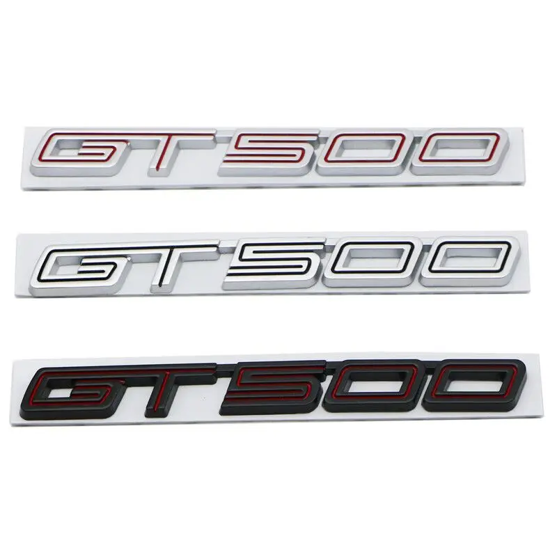 

Car Stickers 3D Metal Badge Emblem Applicable to the New Ford Mustang Modified GT500 Logo Leaf Plate Side Mustang Shelby Tail