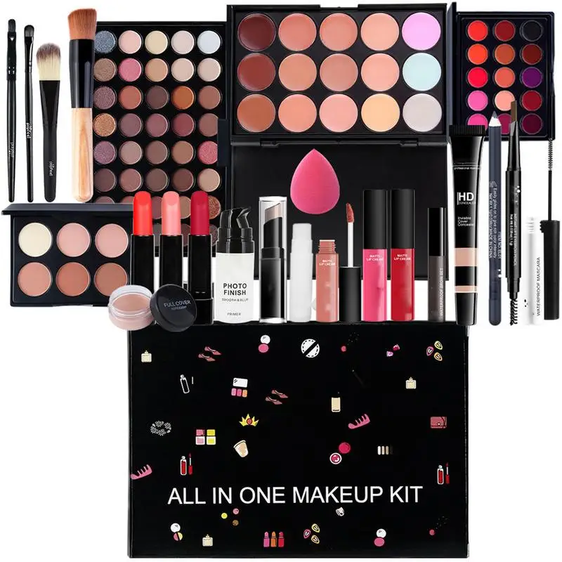 Все в 1 набор для макияжа 24 шт./компл. наборы женщин полный комплект модный с