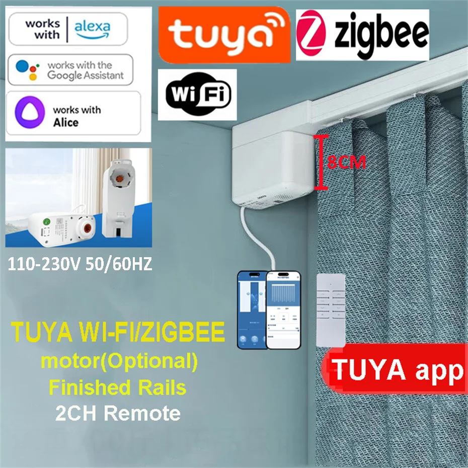 

Умный электропривод для штор Tuya mini-5