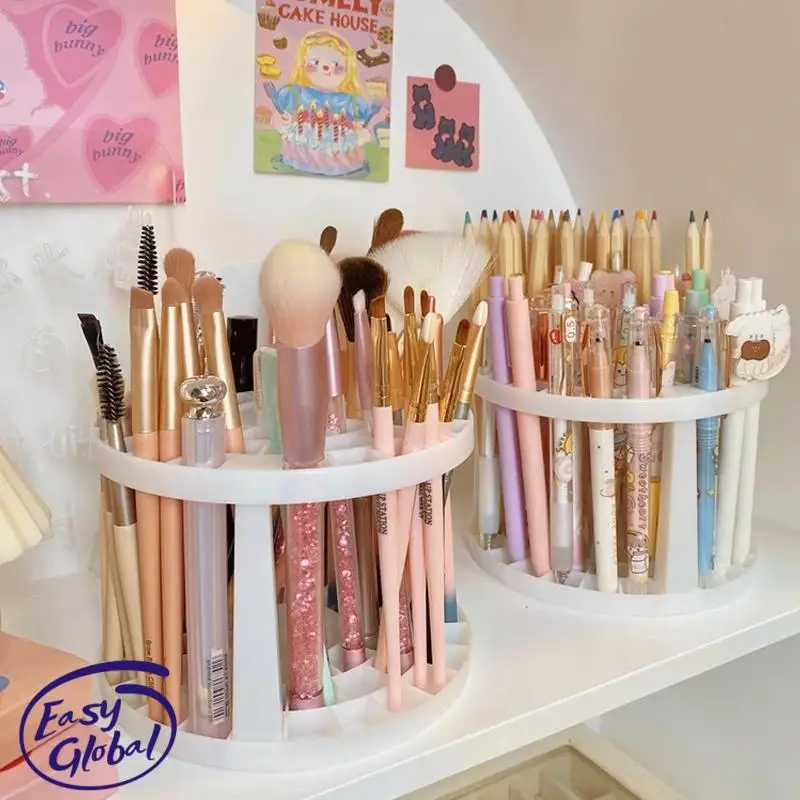 

Lattices Make-up Brushes Holder Makeup Tools Storage Box Cosmetic Storage Shelf Table Organizer Nail Polish Pen Storage Box