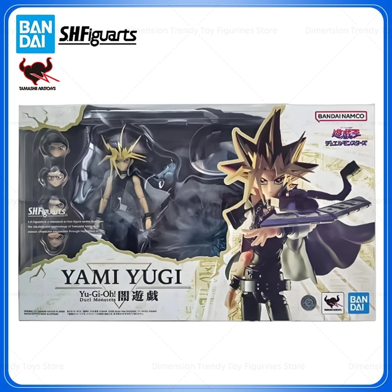 Фото Bandai в наличии: S.H.Figuarts Оригинальный аниме-персонаж Ями Юги из Yu-Gi-Oh! Фигурки Duel Monsters: коллекционные модели из ПВХ, подарок DT №1