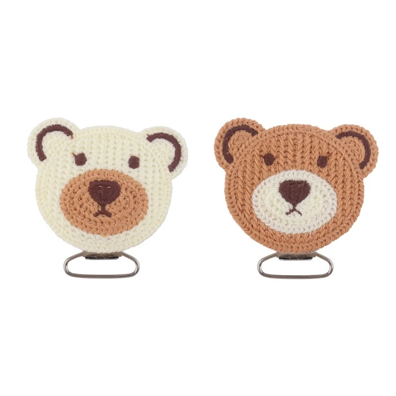 

Cartoon Bear Pacifier Clips Suspender Clips Charm DIY Pacifier Holder Clips