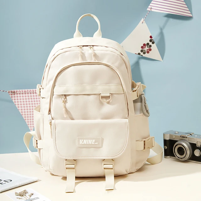 Korean Style Backpack Multifunction Double Zipper Women Backpack For Girls Teenager Japanese Students Laptop School Bags 3