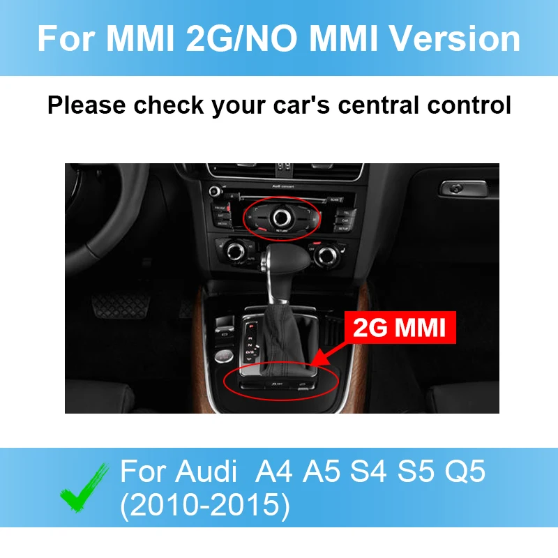 

Беспроводной интерфейс CarPlay Android Auto для Audi A3 A4 A5 A6 A7 A8 Q2 Q3 Q5 Q7, с функциями камеры MirrorLink AirPlay Carplay